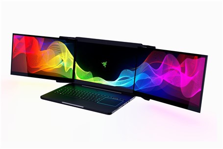 عرضه لپ تاپ بازی با سه نمایشگر بزرگ